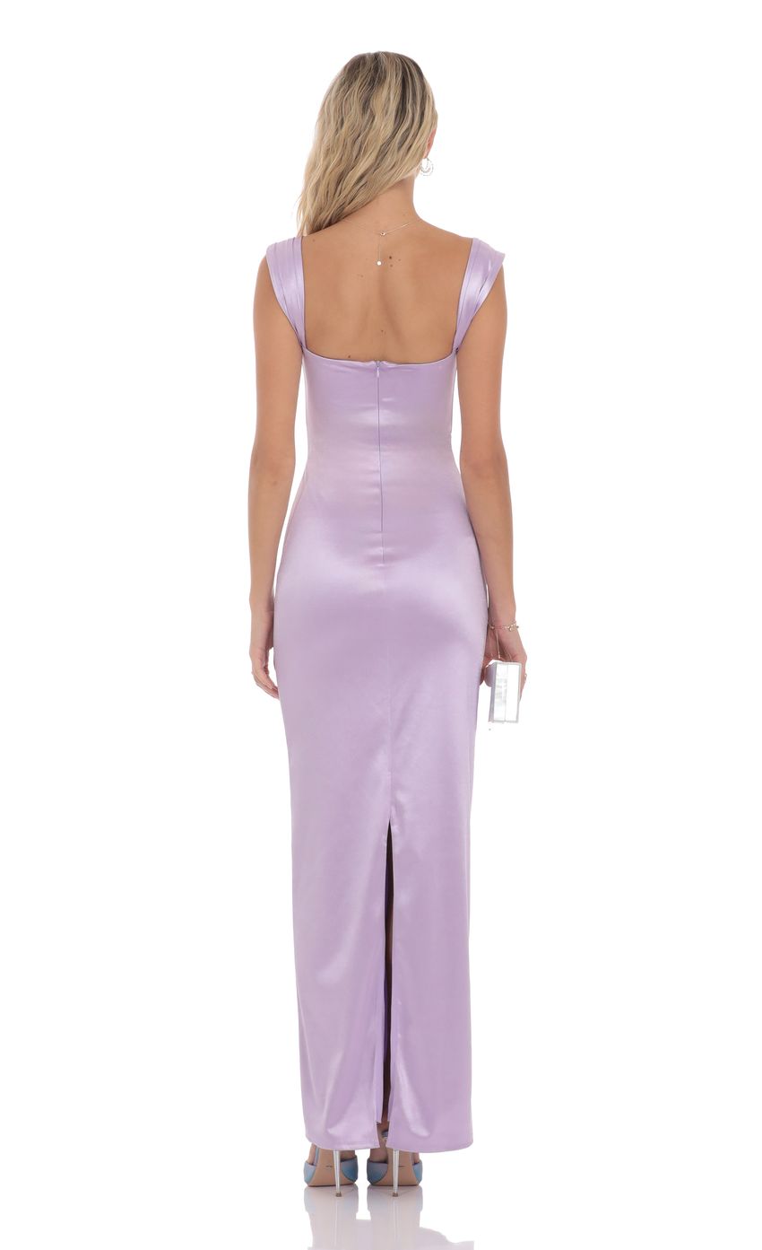 Picture Satin Lace Maxi Dress in Lavender. Source: https://media-img.lucyinthesky.com/data/product-media/850xAUTO/b5ea28f6-edbd-45e0-a99f-4b07bfea4370.jpg
