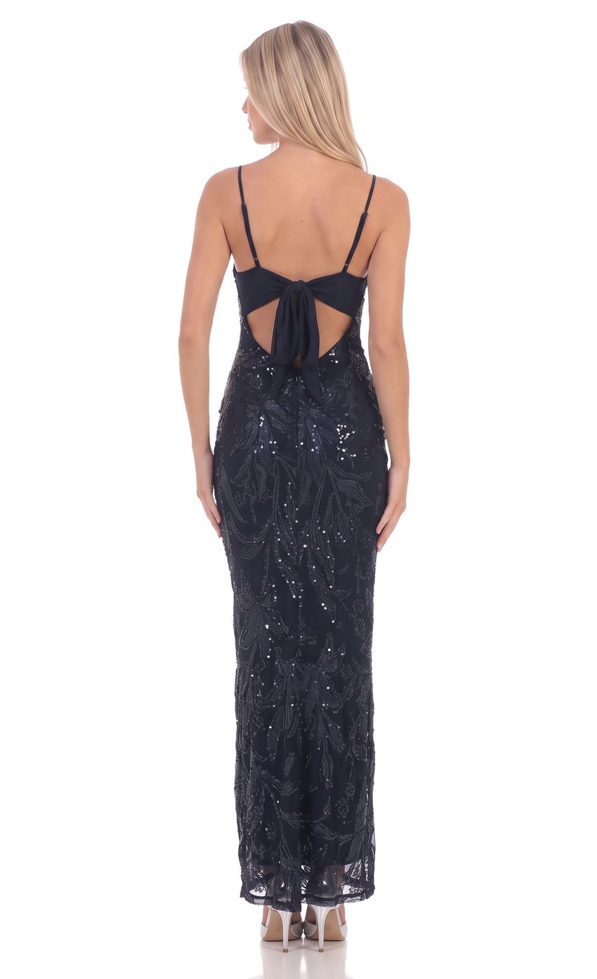 Product image for Sequin Maxi Dress in Navy
