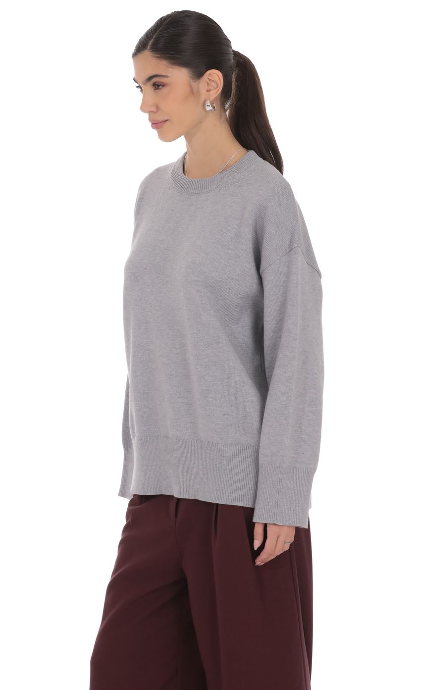 Product image for Oversized Knit Jumper in Gray