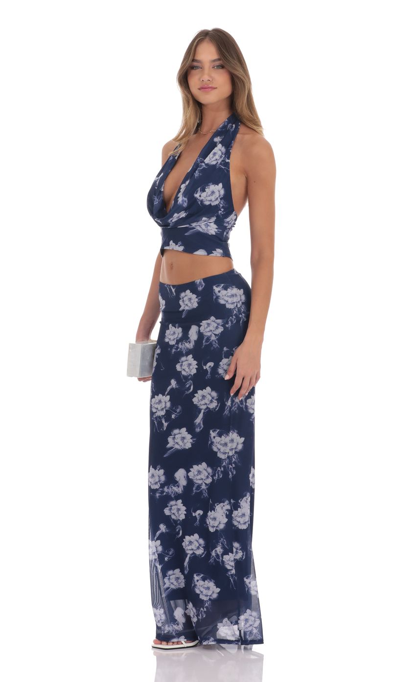 Picture Mesh Floral Plunge Neck Two Piece Set in Navy. Source: https://media-img.lucyinthesky.com/data/product-media/850xAUTO/c147023f-0623-4785-878e-984105e1272b.jpg