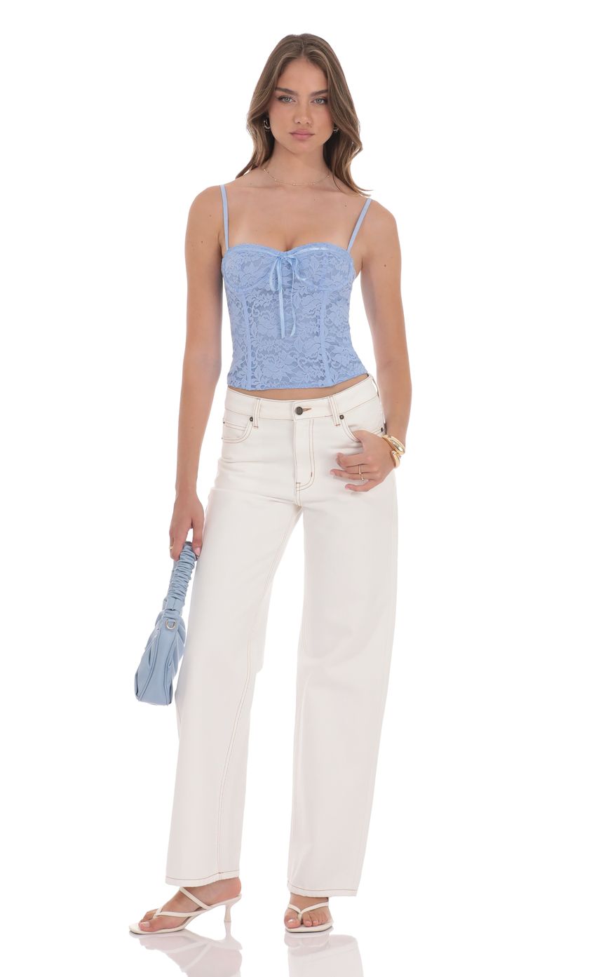 Picture Bow Lace Bustier in Blue. Source: https://media-img.lucyinthesky.com/data/product-media/850xAUTO/c39dd119-f402-4ea4-8141-f3ea9498cadd.jpg