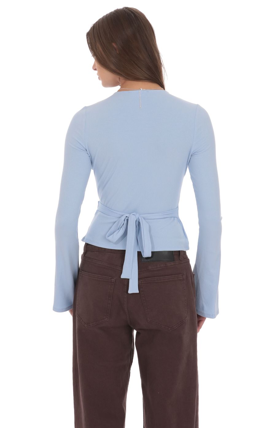 Изображение товара для Топ с перекрестным V-образным вырезом