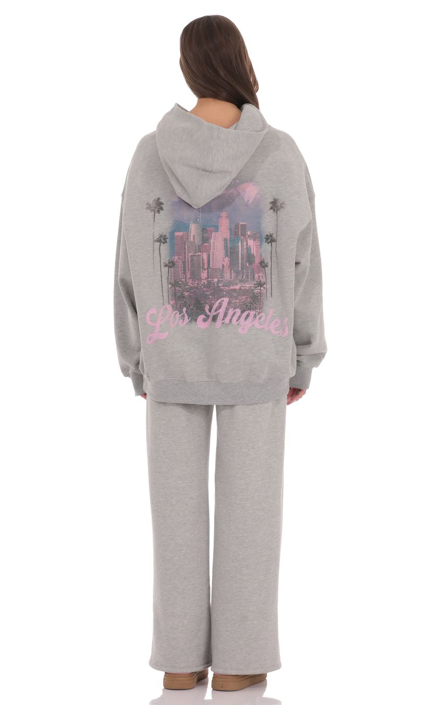 Product image for Los Angeles Fleece Hoodie in Grey