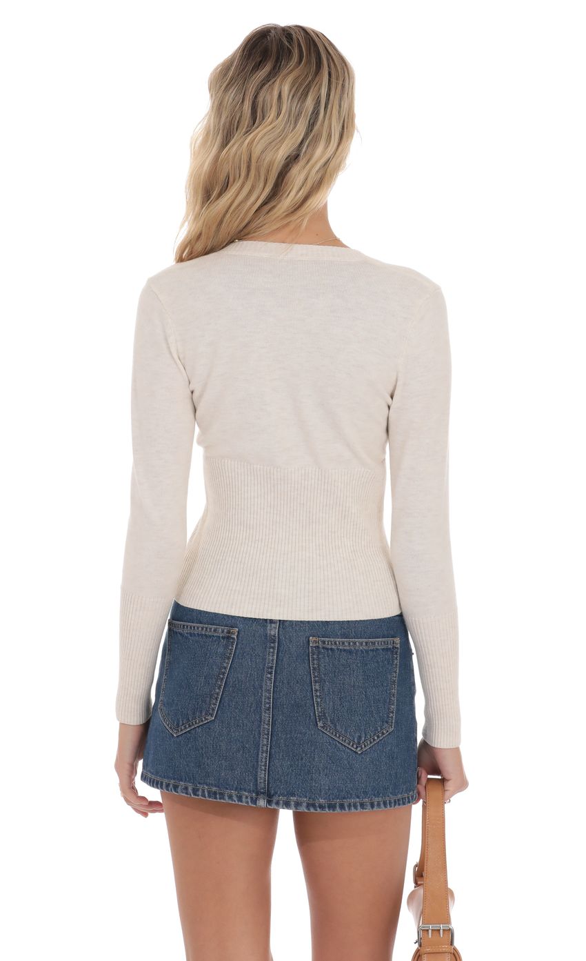 Изображение товара для Кардиган в цвете крем-меланж