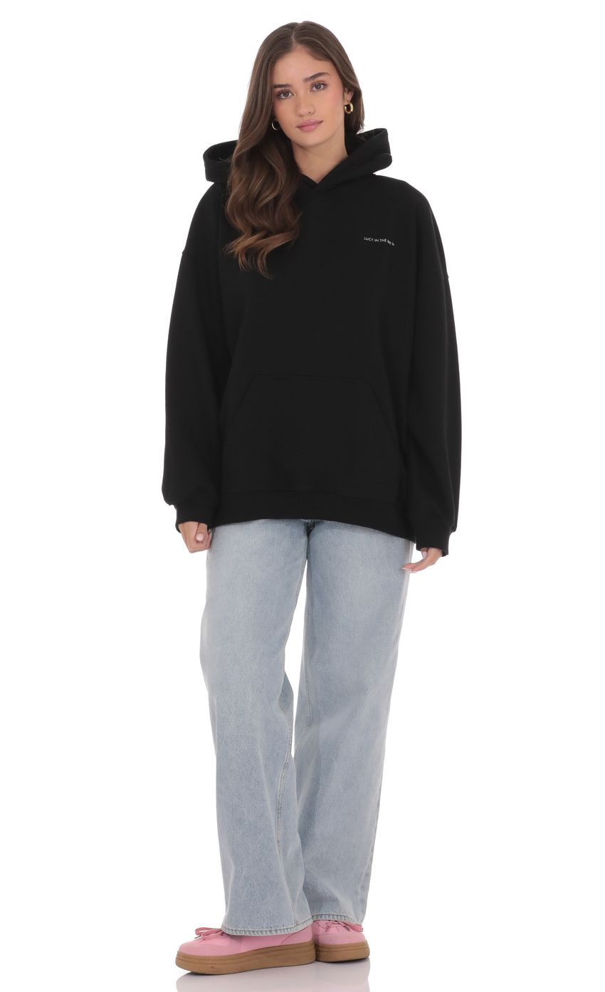 Product image for Los Angeles Oversized Hoodie in Black