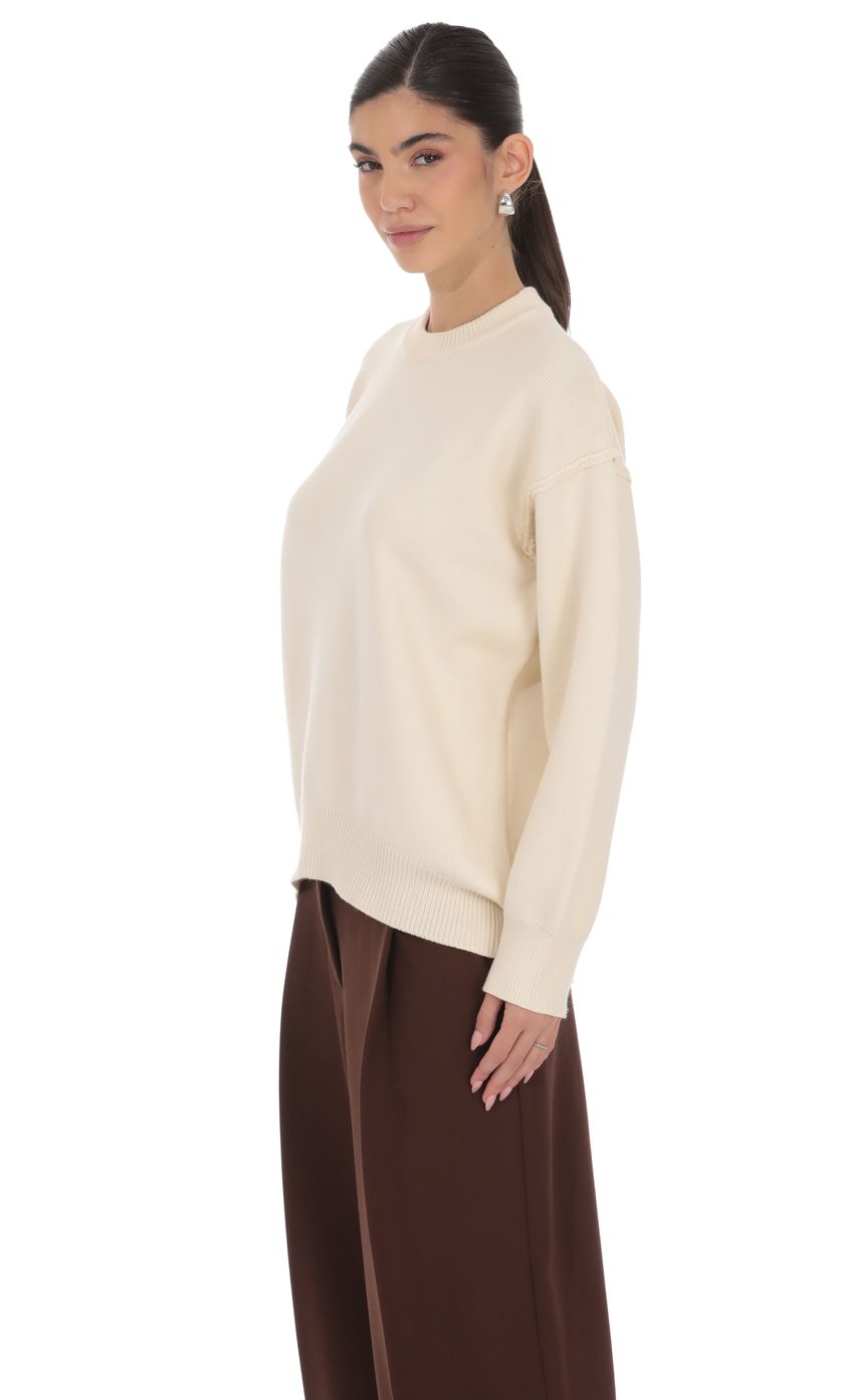 Product image for Oversized Knit Jumper in Ivory