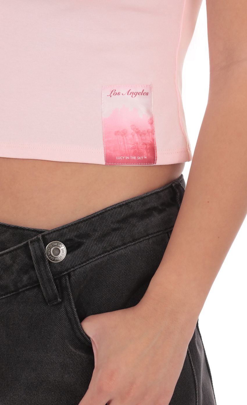 Product image for Los Angeles Graphic Baby-T in Pink
