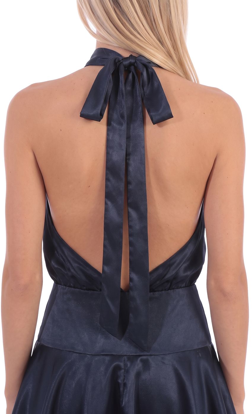 Product image for Halter Mini Dress in Navy