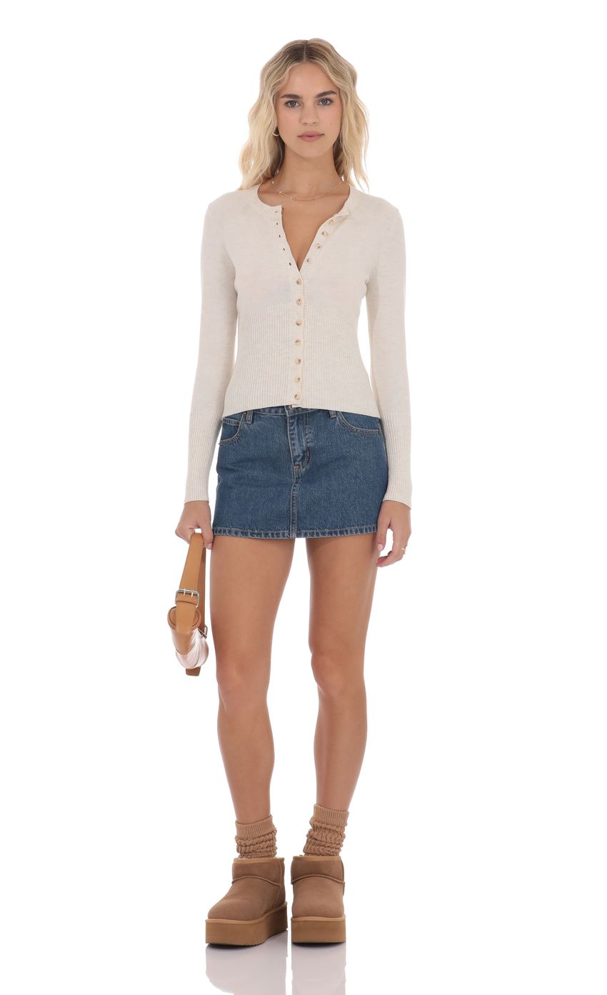 Изображение товара для Кардиган в цвете крем-меланж