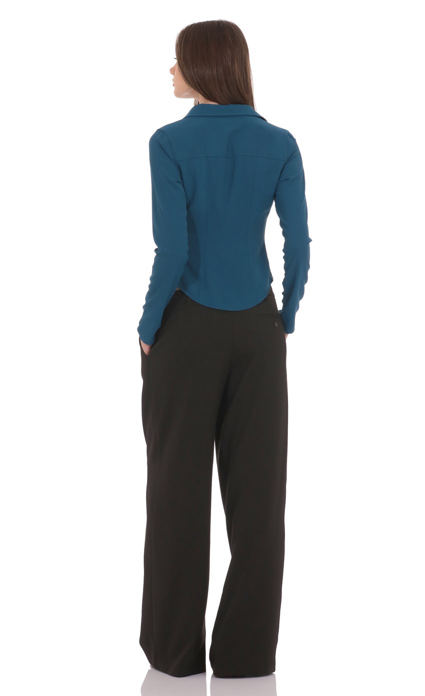 Product image for Wide Leg Trousers in Black