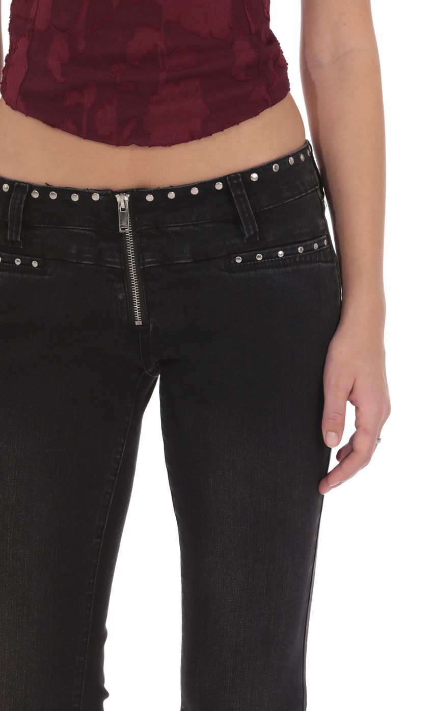 Product image for Simone Studded Low Rise Jean