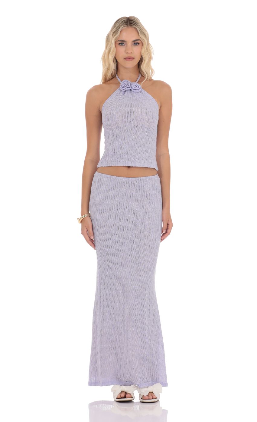 Picture Crochet Florette Two Piece Set in Lavender. Source: https://media-img.lucyinthesky.com/data/product-media/850xAUTO/da3b0547-f164-4ab3-8bd8-9218f345262f.jpg