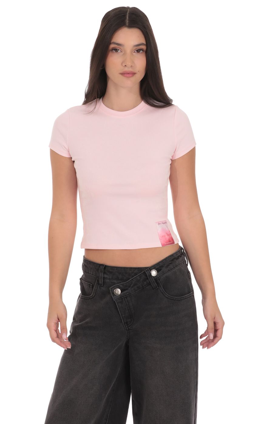 Product image for Los Angeles Graphic Baby-T in Pink