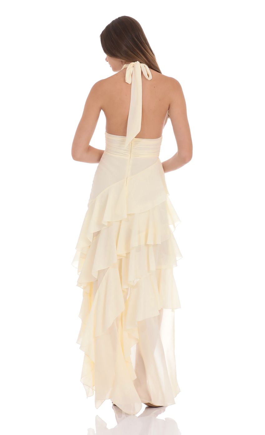Picture Asymmetrical Ruffle Maxi Dress in Ivory. Source: https://media-img.lucyinthesky.com/data/product-media/850xAUTO/dca8838d-51c3-4c60-91f0-51649c3ffc8c.jpg