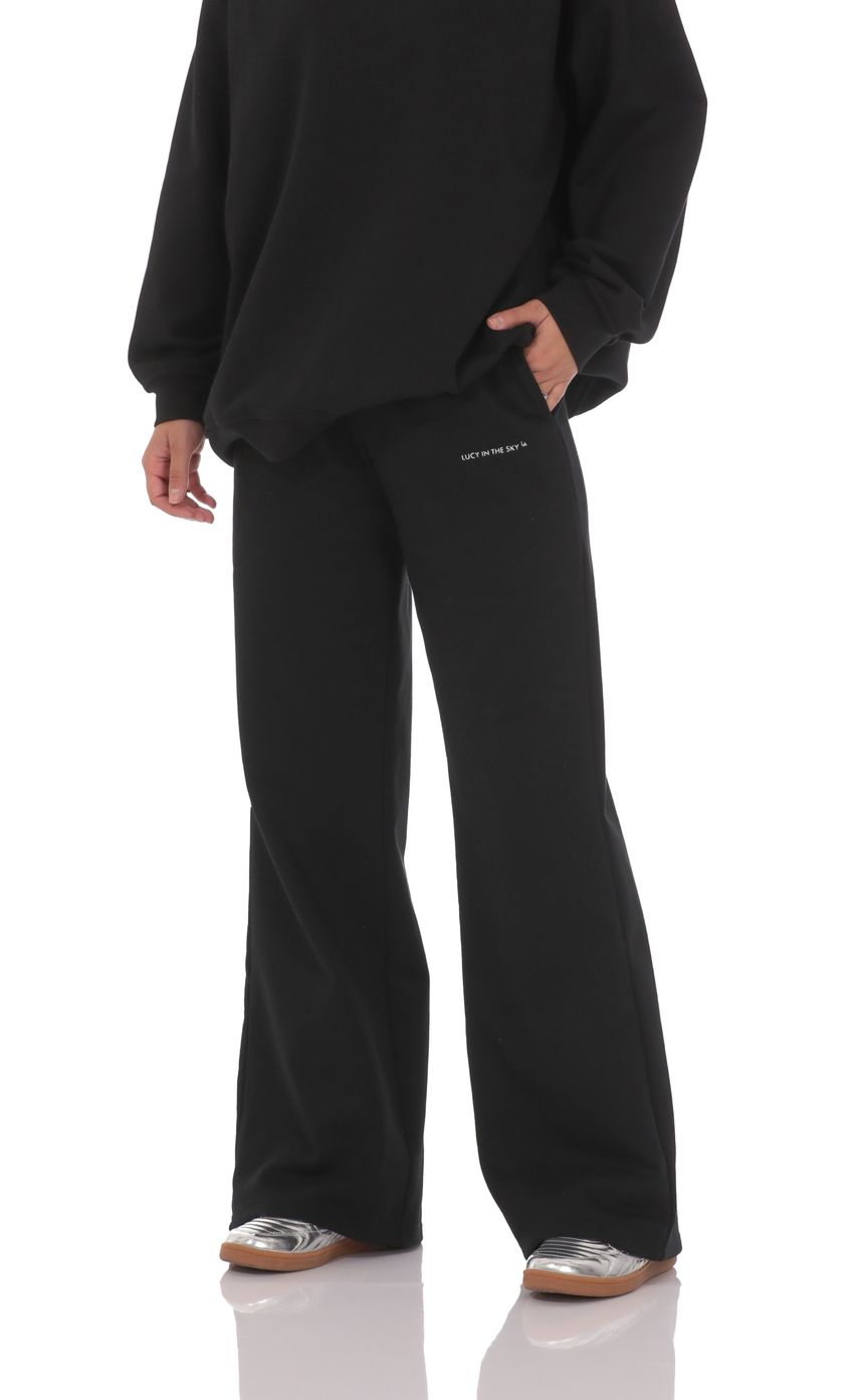 Изображение товара для Спортивные брюки с регулируемыми манжетами черные