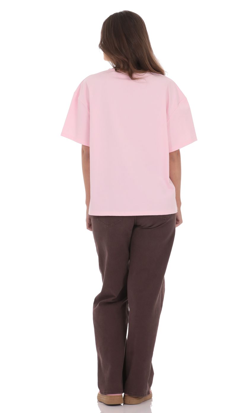 Product image for LA Graphic T-Shirt in Pink