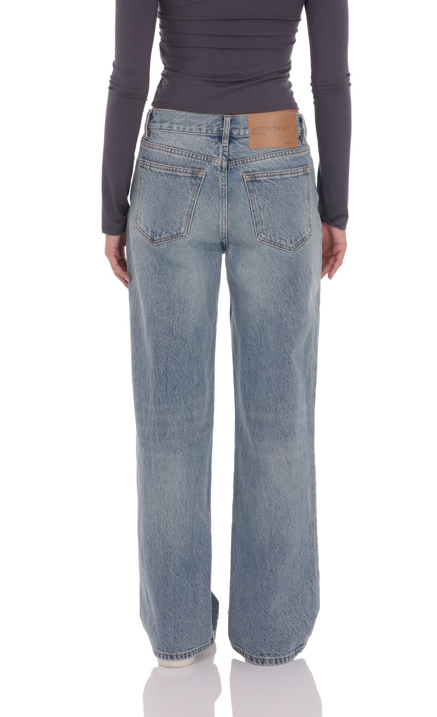 Изображение товара для Джинсы с заниженной талией и свободным кроем