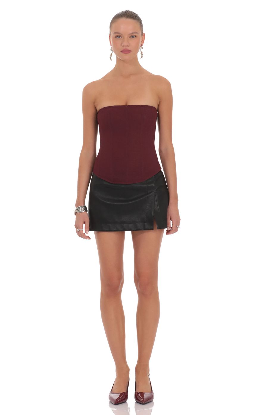 Product image for Daniella Corset Top in Red