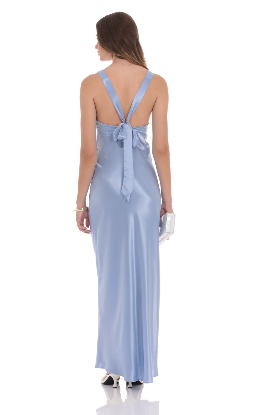 Picture Satin V-Neck Maxi Dress in Sky Blue. Source: https://media-img.lucyinthesky.com/data/product-media/850xAUTO/e318e2ac-3625-40be-85f2-e7cc7f99696c.jpg