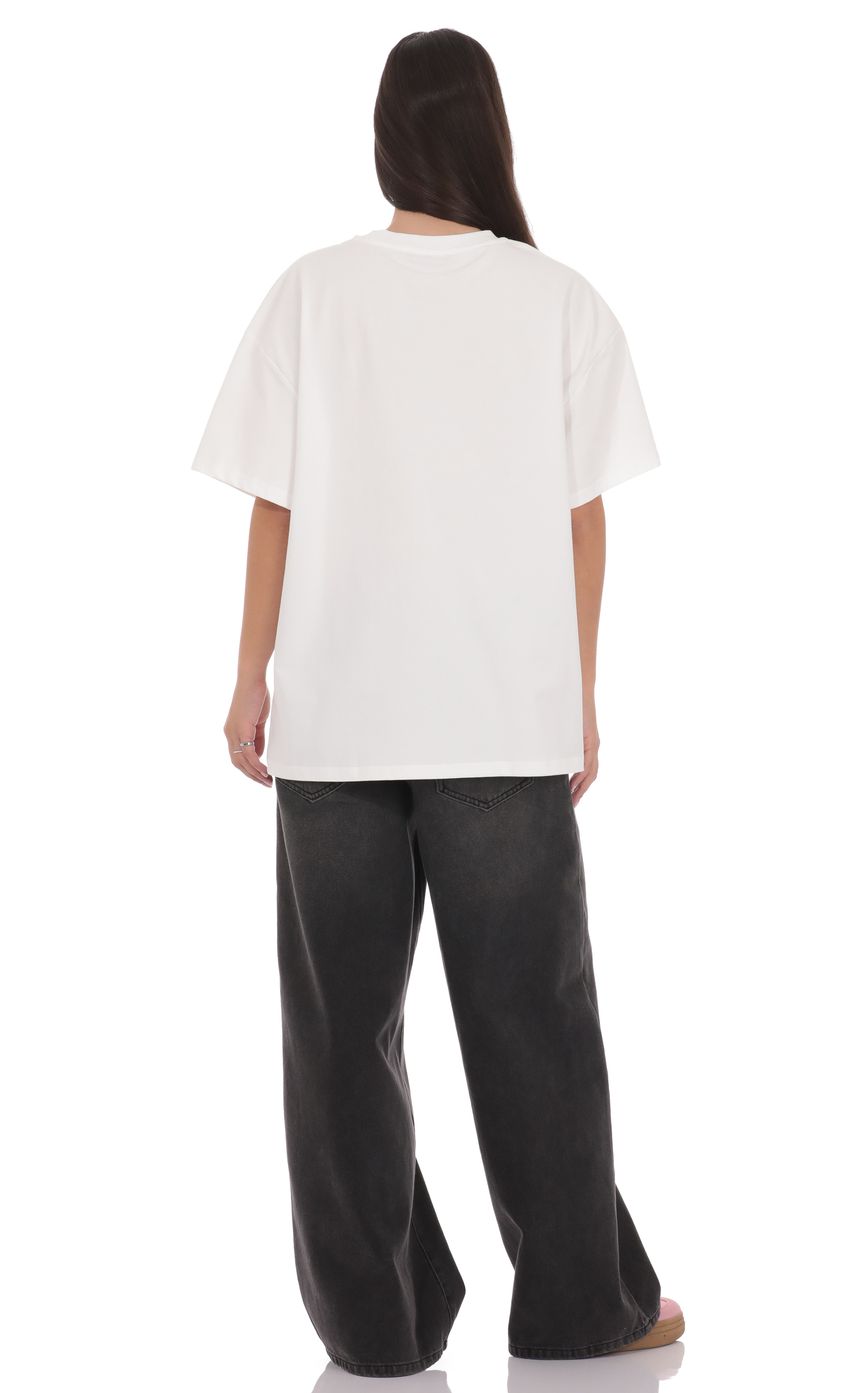 Product image for Lucy Graphic T-Shirt in White