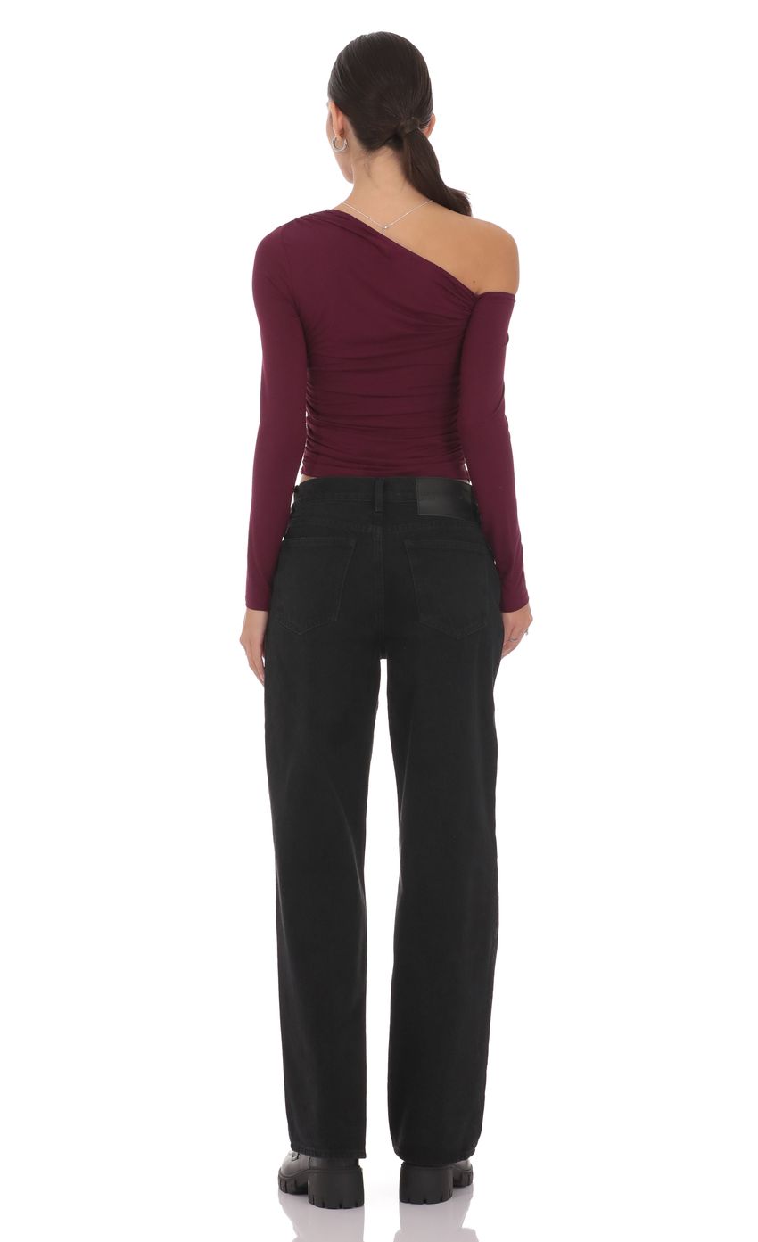 Product image for Mid Rise Baggy Jeans in Black