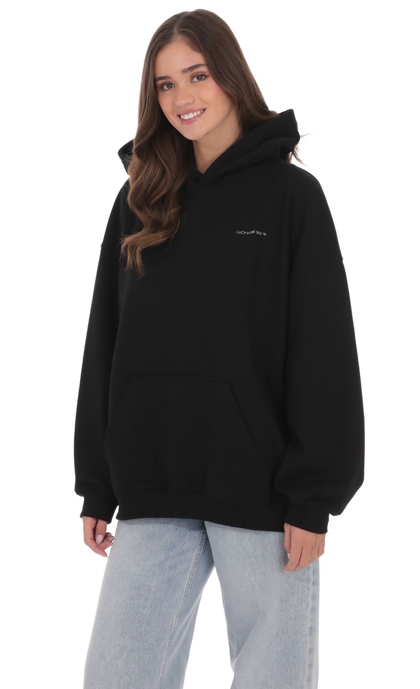 Product image for Los Angeles Oversized Hoodie in Black