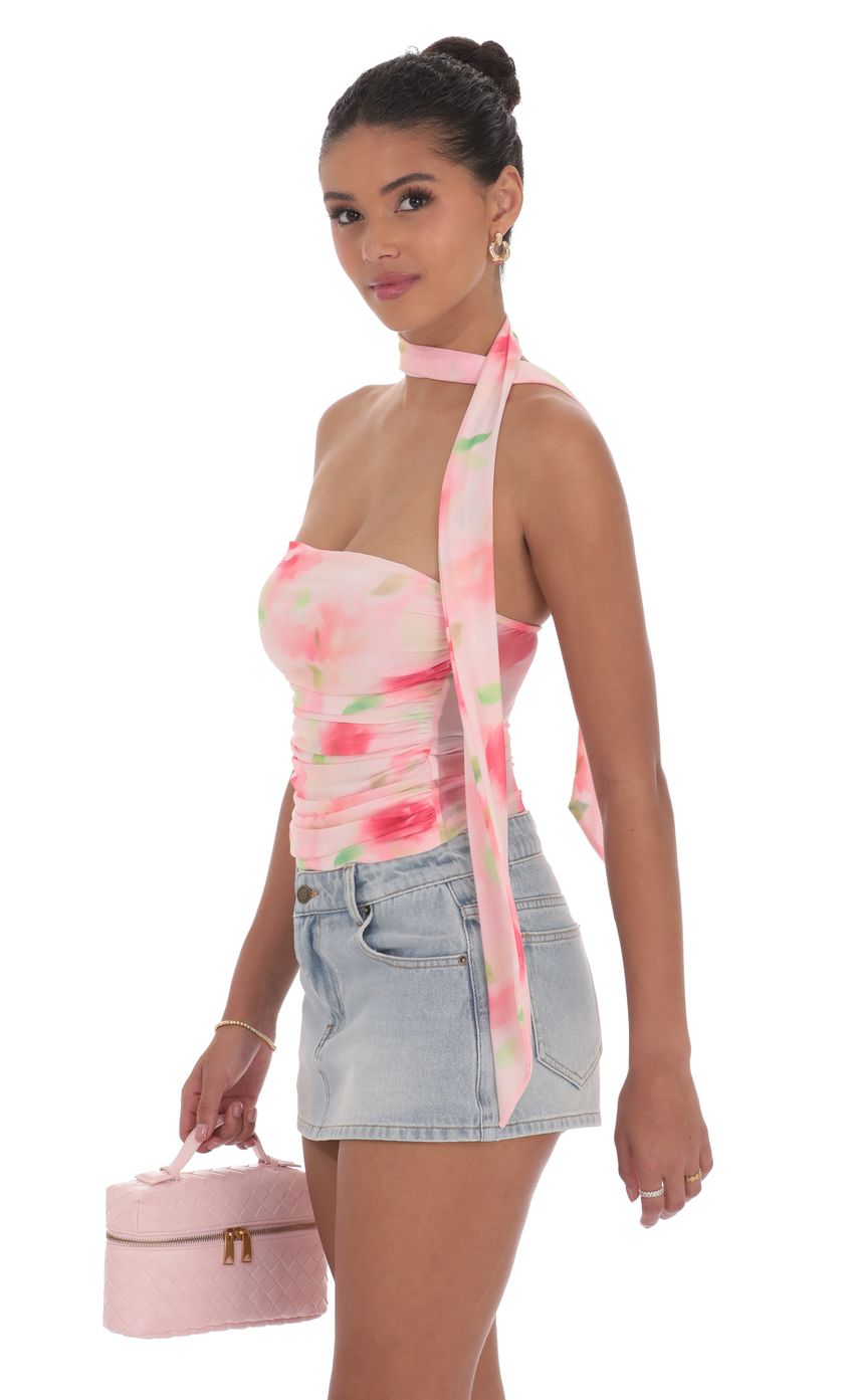 Picture Scarf Floral Mesh Tube Top in Pink. Source: https://media-img.lucyinthesky.com/data/product-media/850xAUTO/eef72a3f-6cca-482f-aac7-b717761f609f.jpg