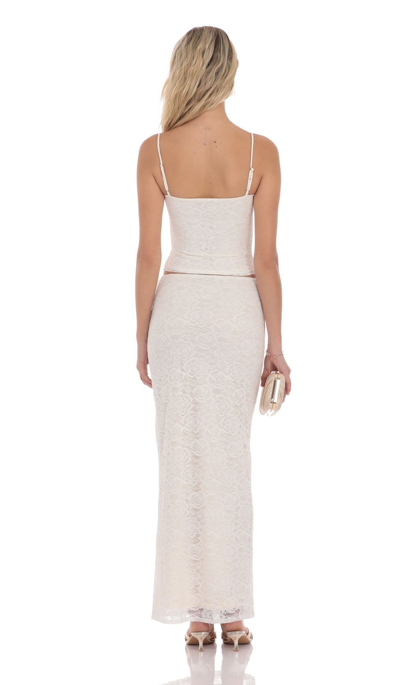Picture Lace Bodycon Two Piece Set in Cream. Source: https://media-img.lucyinthesky.com/data/product-media/850xAUTO/f0c2f0a6-400f-48c2-8550-5858bf68265b.jpg