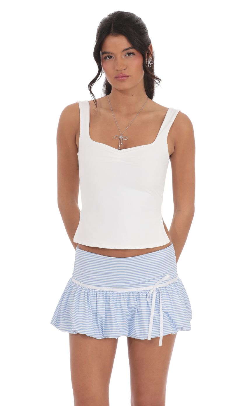 Picture Striped Bubble Skirt in Baby Blue. Source: https://media-img.lucyinthesky.com/data/product-media/850xAUTO/f18b82ae-c523-41a2-92ea-3ea6393aa536.jpg