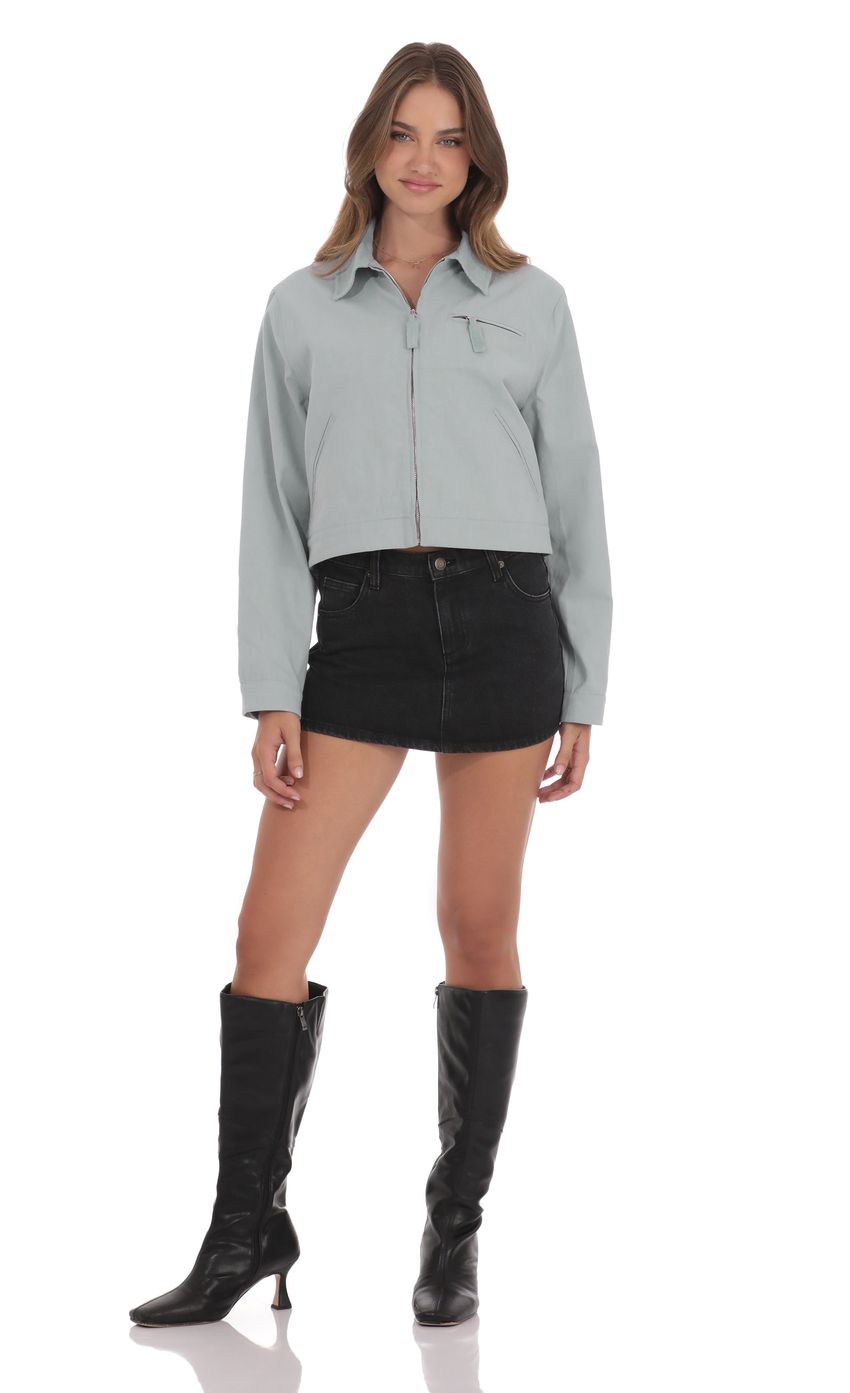 Product image for Corduroy Collar Jacket in Blue