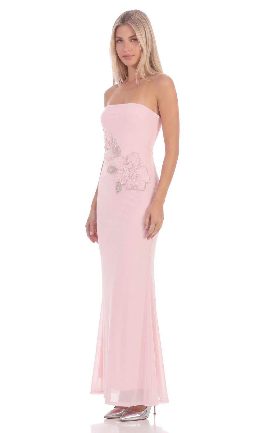 Product image for Embellished Maxi Dress in Blush Pink