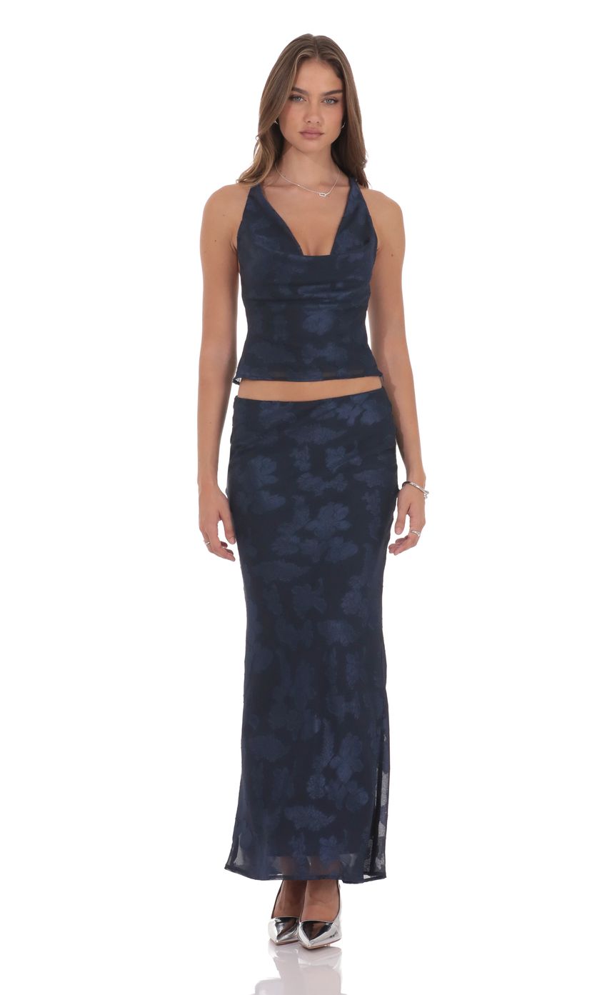 Изображение товара для Топ с цветочным принтом и драпировкой