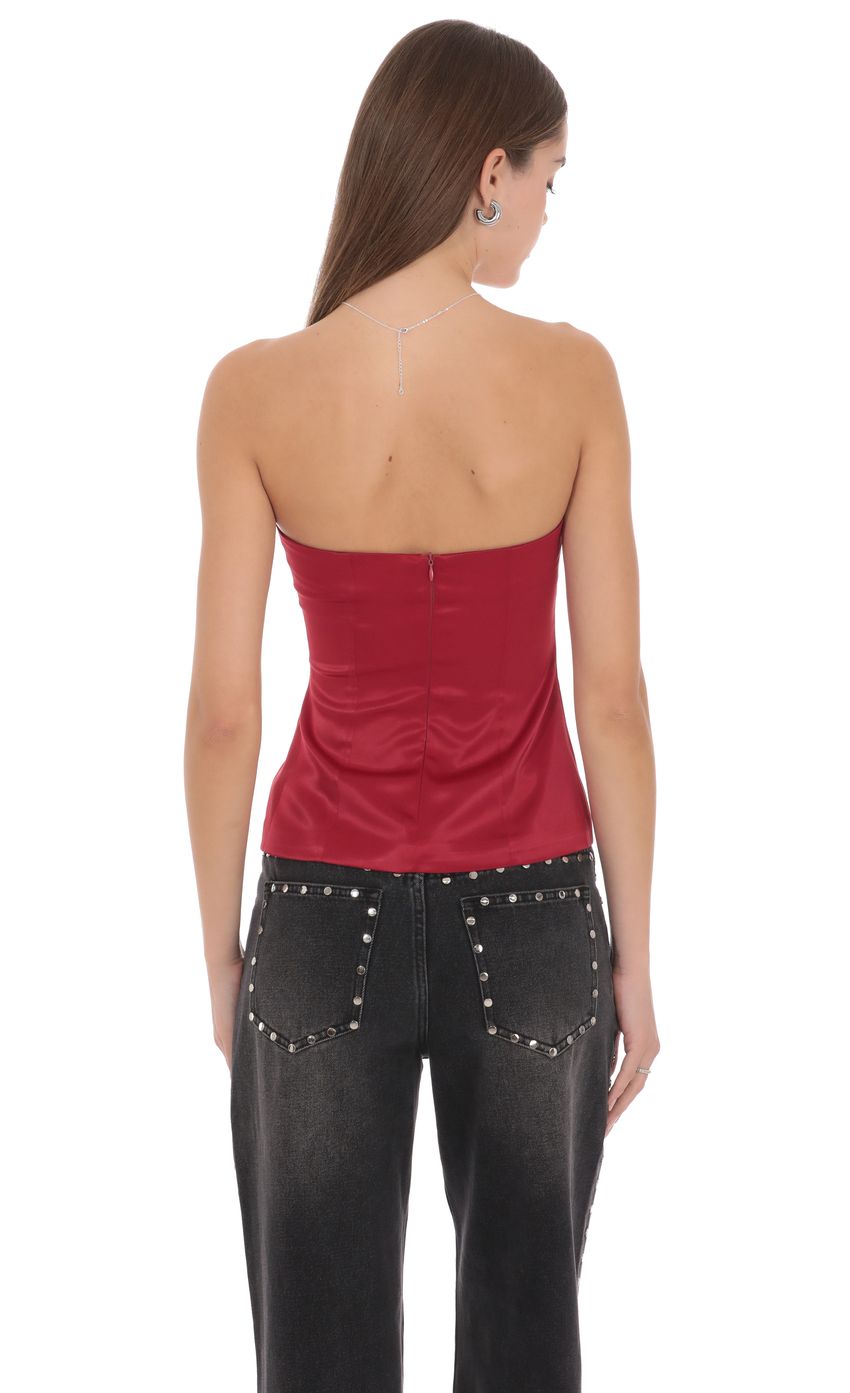 Product image for Anastasia Strapless Satin Top