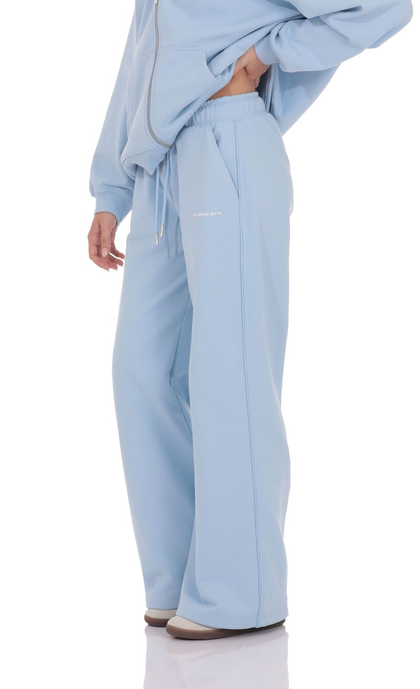 Изображение товара для Брюки из футера в синем цвете