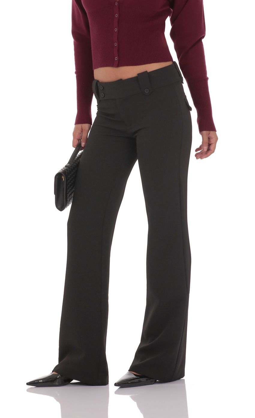 Изображение товара для Черные брюки-палаццо