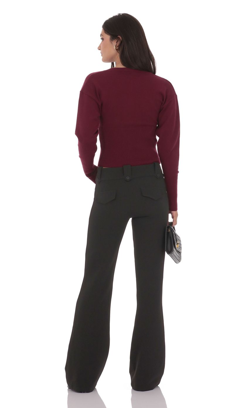 Изображение товара для Черные брюки-палаццо