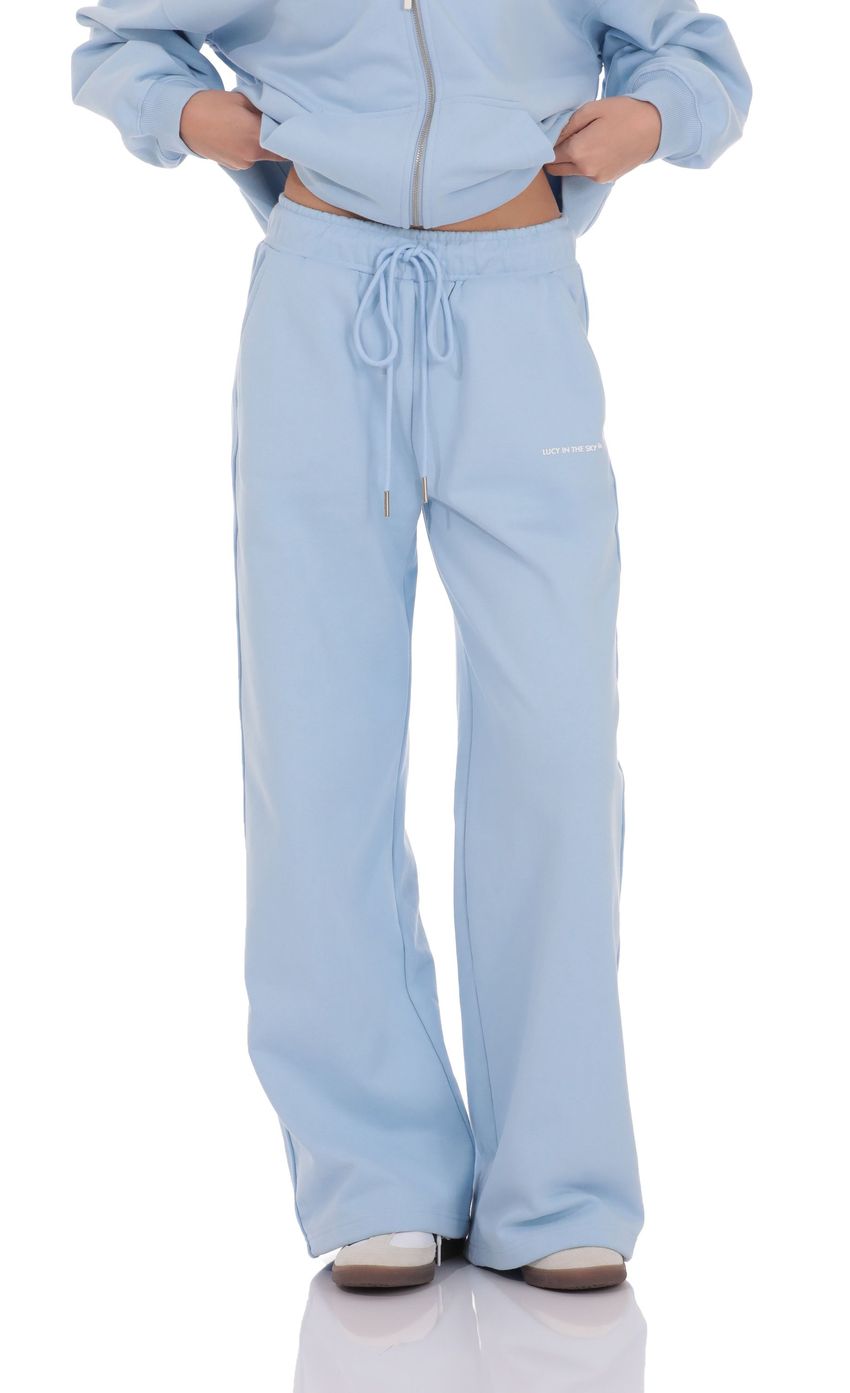 Изображение товара для Брюки из футера в синем цвете