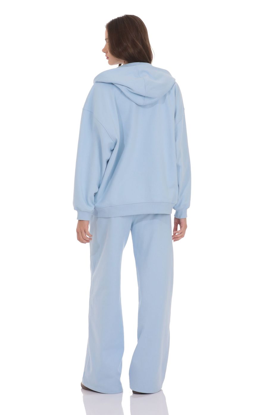 Изображение товара для Брюки из футера в синем цвете