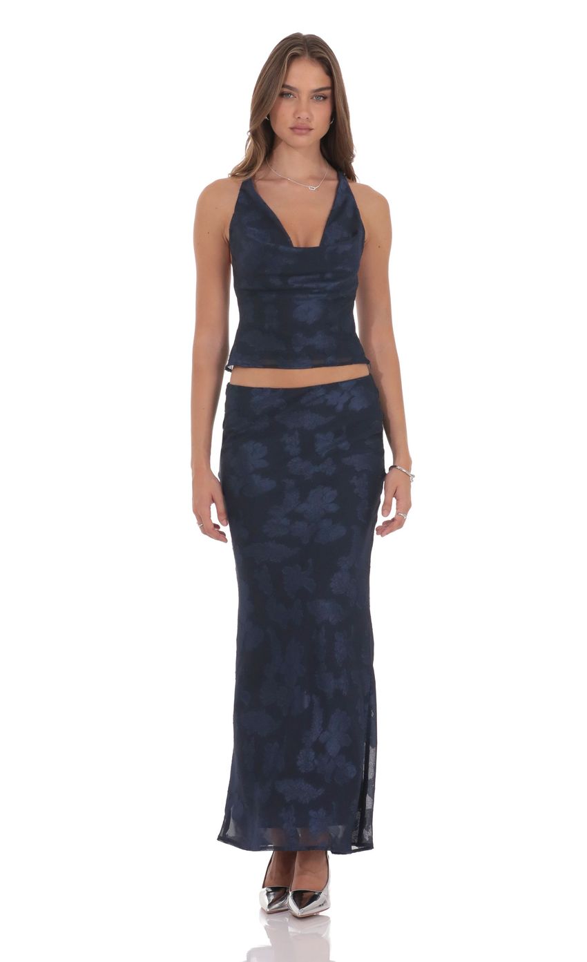 Изображение товара для Топ с цветочным принтом и драпировкой