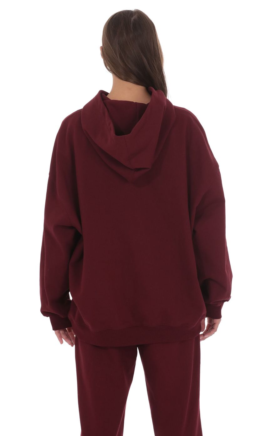 Изображение товара для Худи Lucy in the Sky цвета бургунди