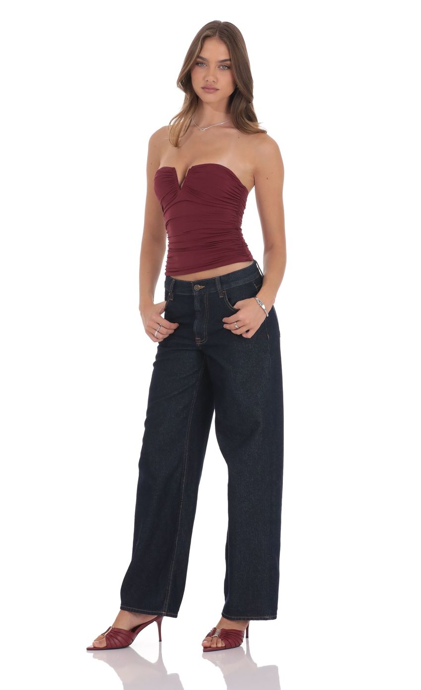 Изображение товара для Джинсы свободного кроя с заниженной талией