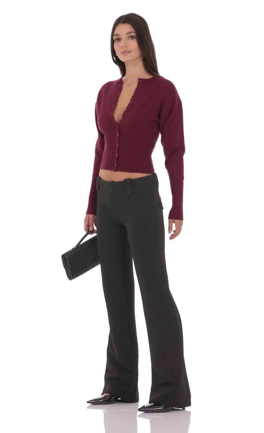 Изображение товара для Черные брюки-палаццо