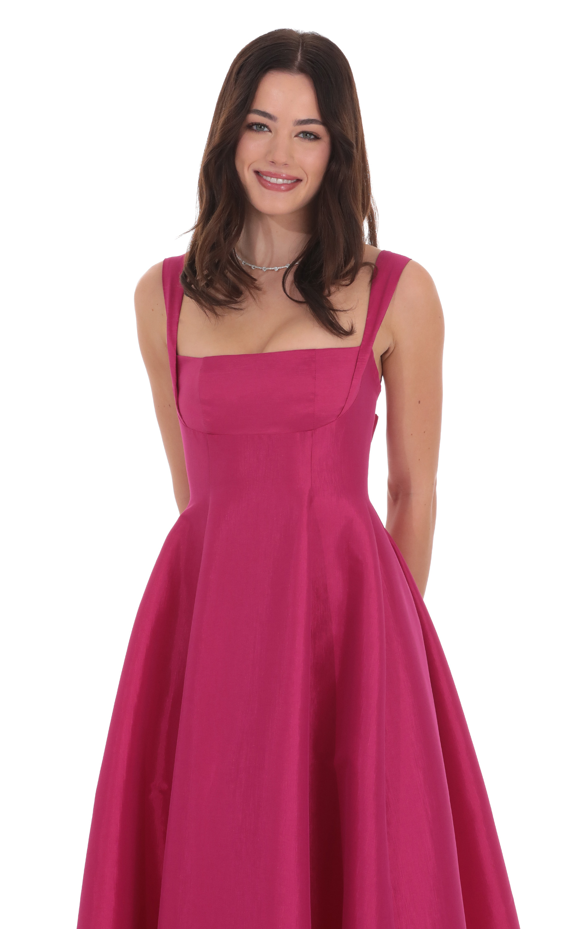 slim fit dress slacks Venezia Fit Flare Midi Dress Cocoa (Restock)  Hollyhoque