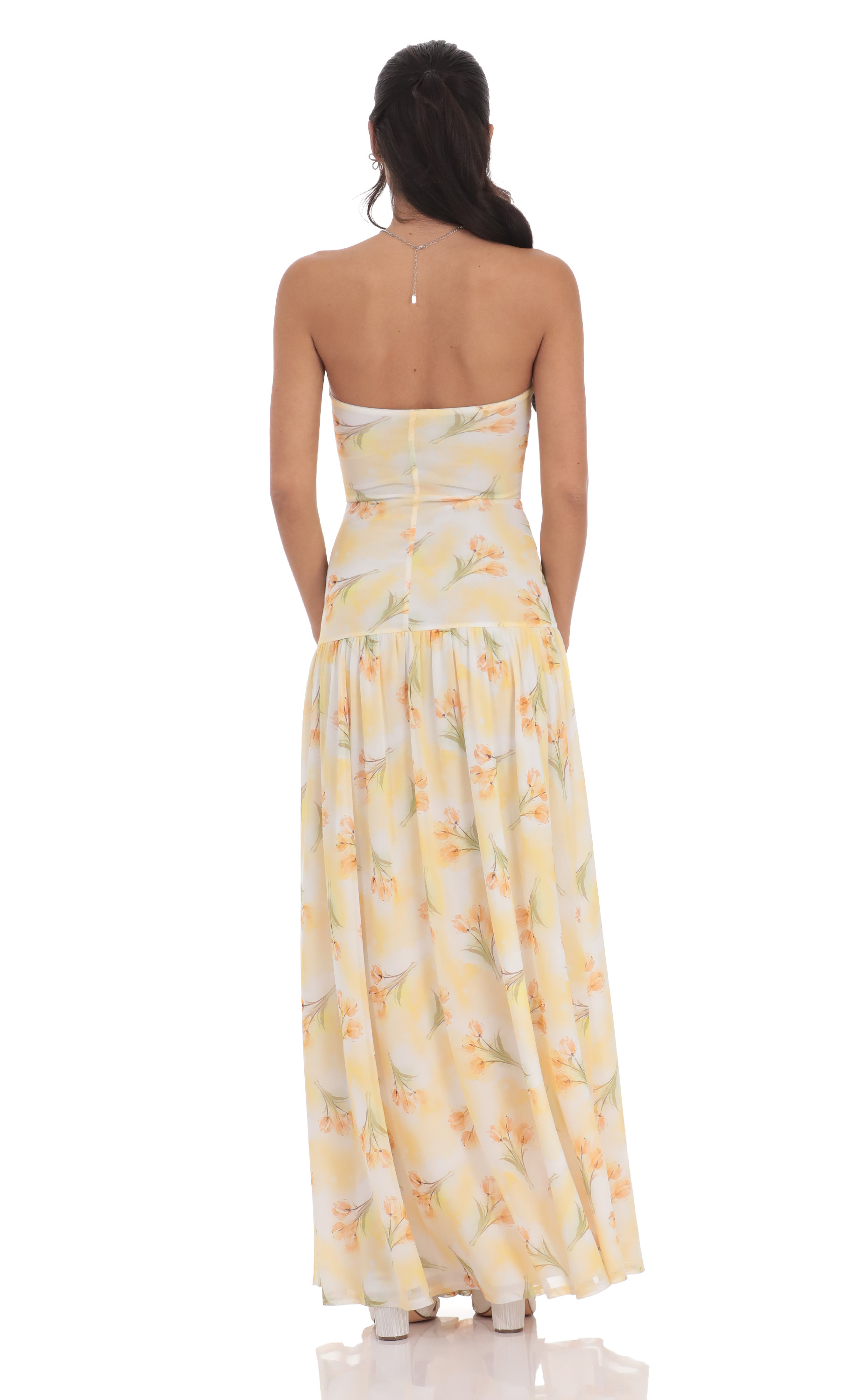 sachin and babi light blue dress REID DROP WAIST MAXI DRESS