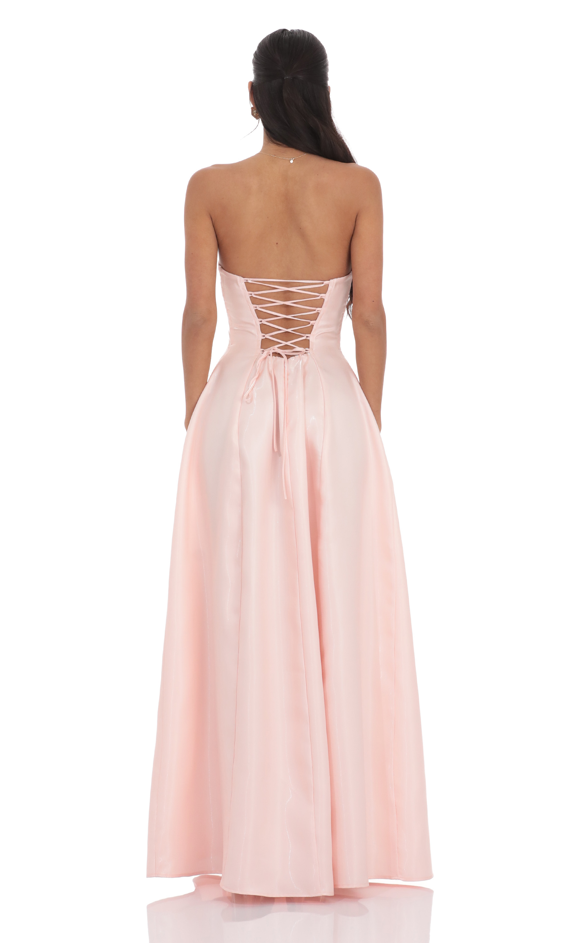 Sheen Empire Waist Maxi Dress in Pink Sheen Empire Waist Maxi Dress in Pink