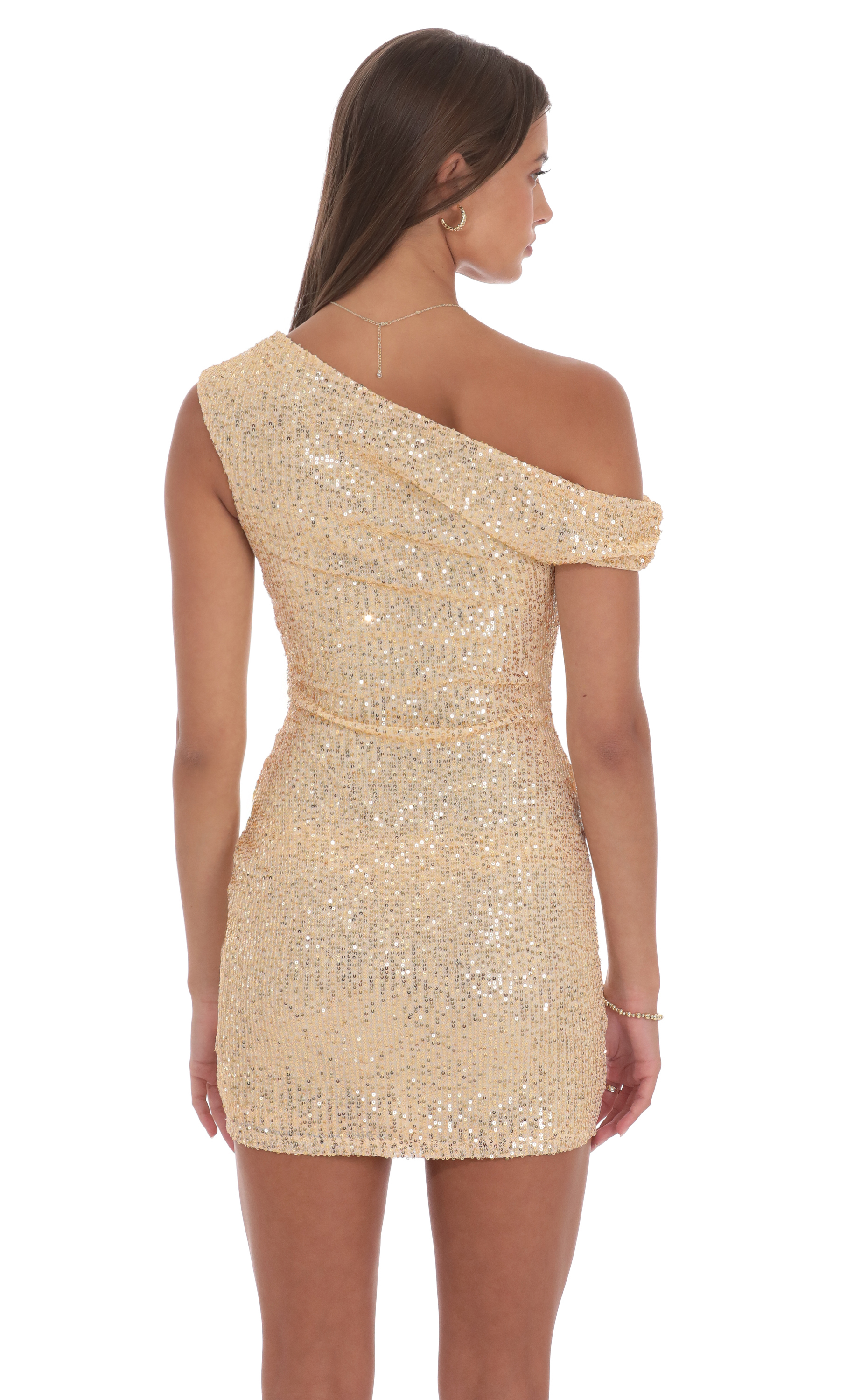 red and gold evening dress Motel