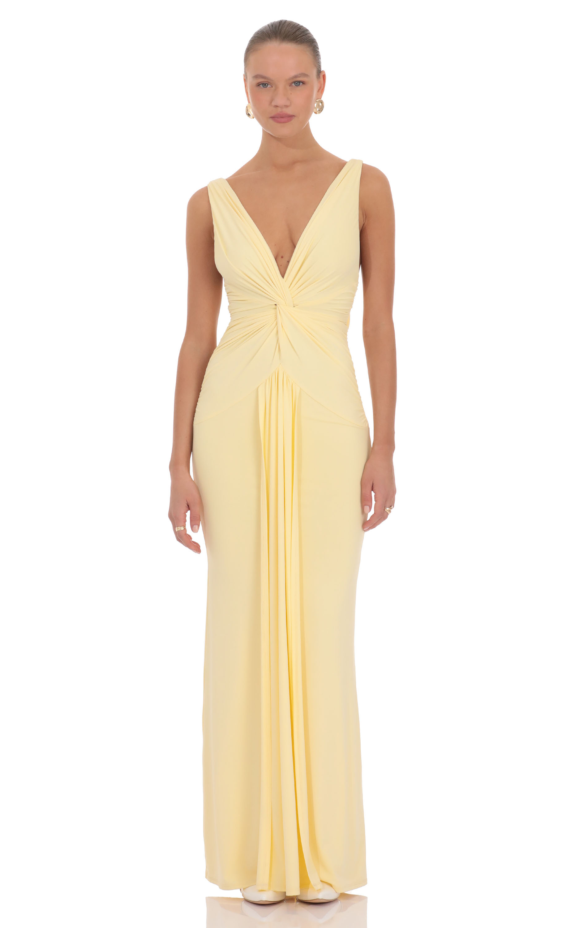 where to buy formal dresses philippines ZAPAKA Women Light Yellow Long Prom Dress A-Line Embroidered Spaghetti  Straps Tulle Evening Party Dress main image 0